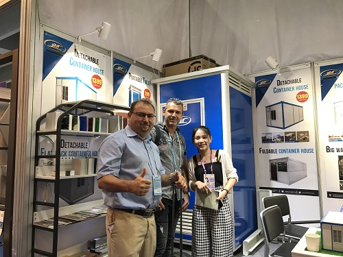 customers and-our staff at canton fair