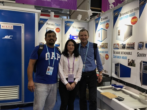 Customers and our staff at Canton Fair