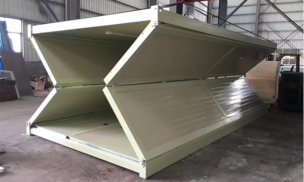 a foldable portable container house folding