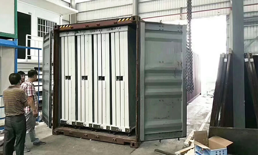 small size folded container house