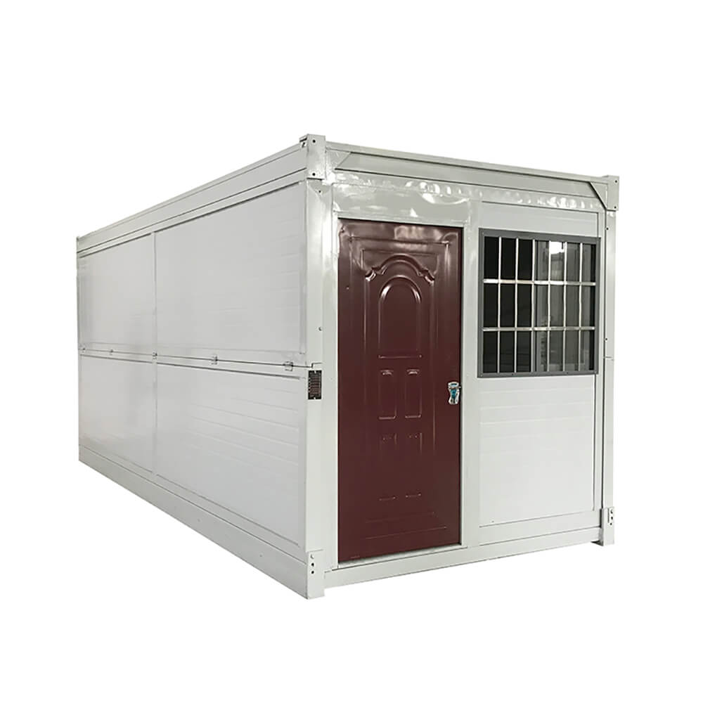 white Foldable Container House with red door