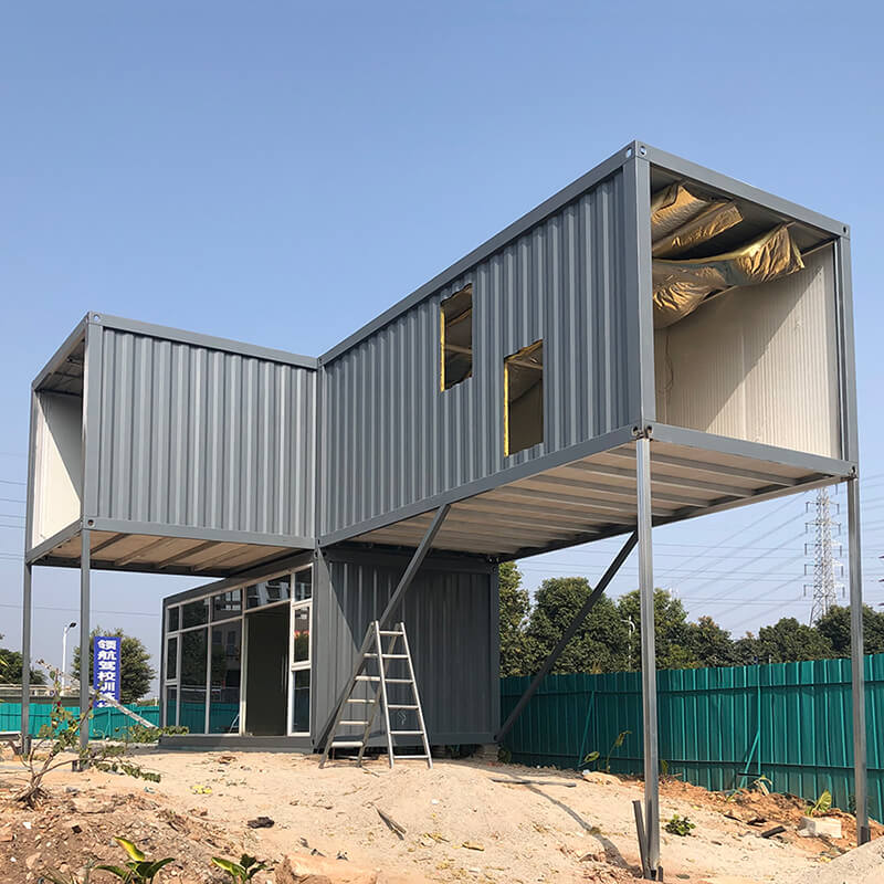 grey detachable shipping container house