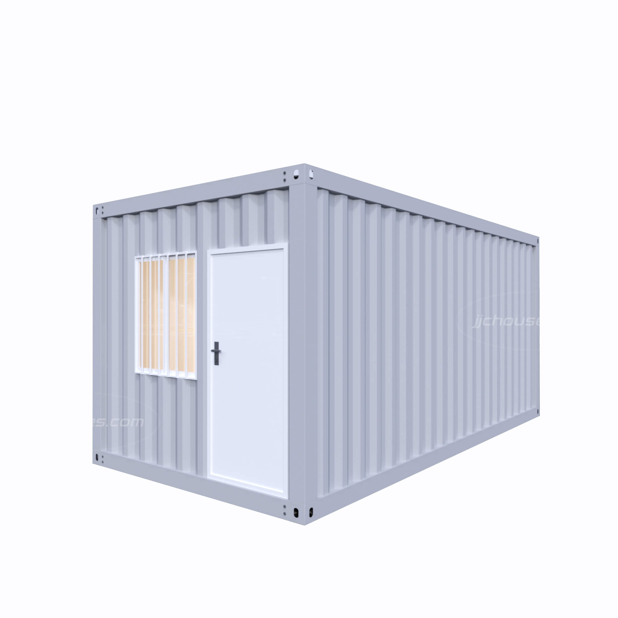grey shipping container house