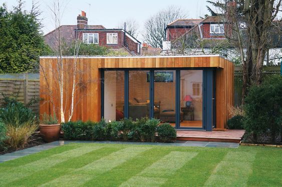 Shipping container home with garden