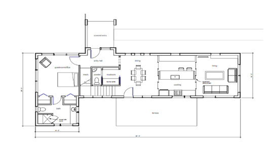 R1 small prefab house floorplan