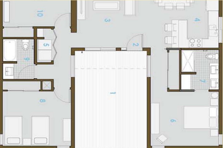Living Home container house floor plan