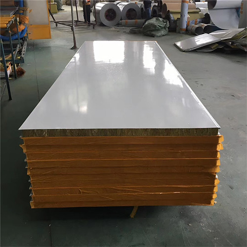 Rock Wool Sandwich Panels in a factory