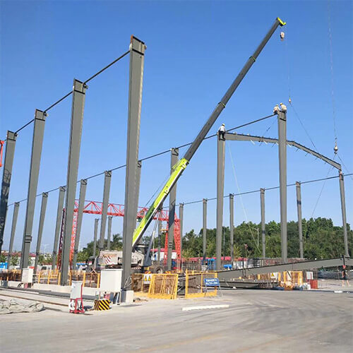 The framework of a Steel Prefab Warehouse