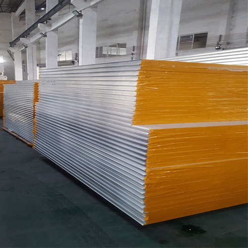 Rock Wool Sandwich Panels in a factory