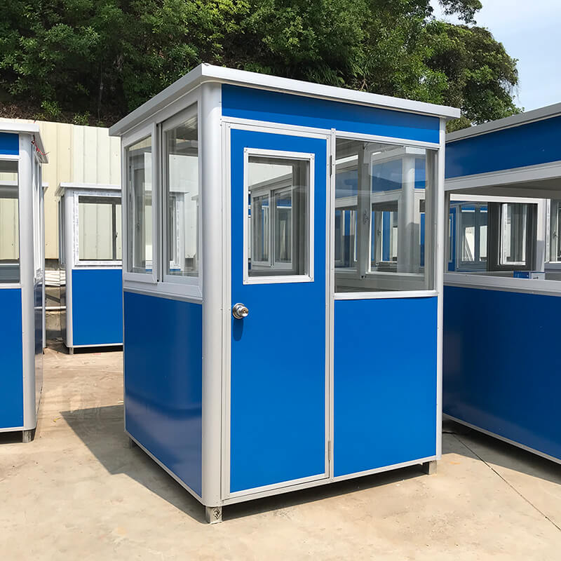 blue portable guard houses