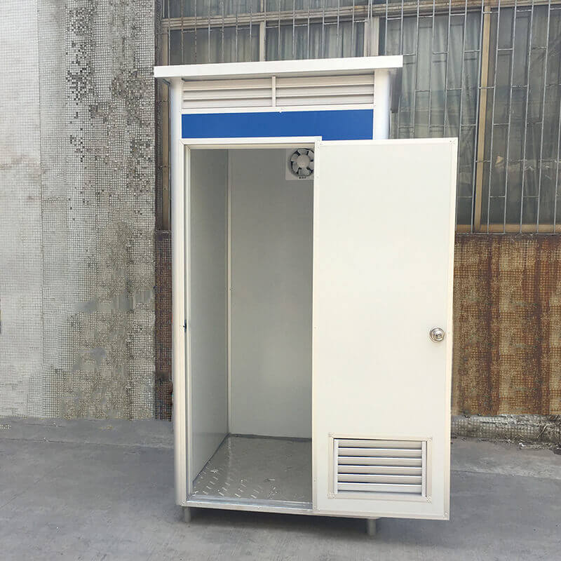 EPS portable shower room with the door open