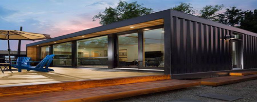 Shipping container home with modern design