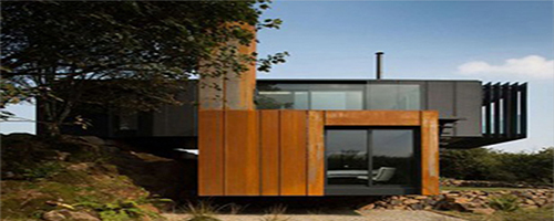 Shipping container house with contemporary design