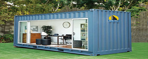 Tiny shipping container office