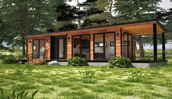 Modern prefab home