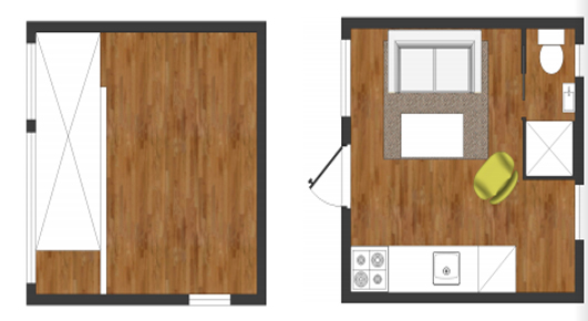 Nomad one bedroom modular home