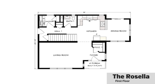 Rosella prefab home layout
