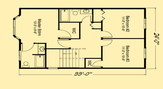 Summer Meadows Upper Floor Plan