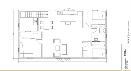 Melissa small prefab house floorplan