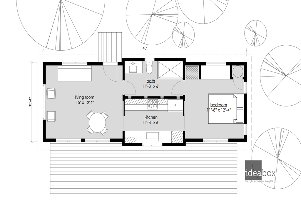 Ideabox container home floor plan