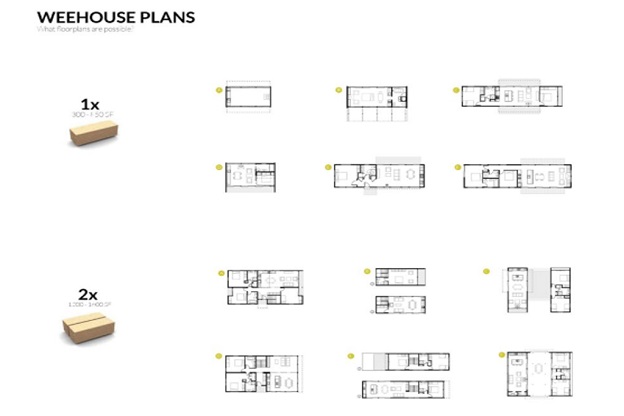 Weehouse Container Home floor plan