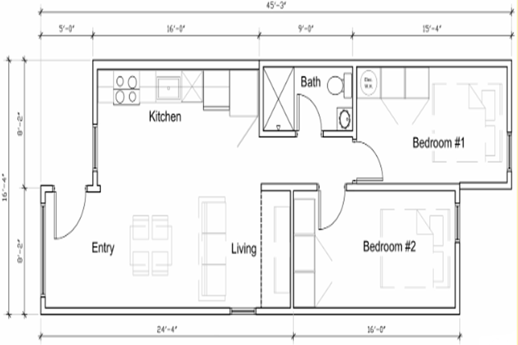 IndieDwell container house floor plan