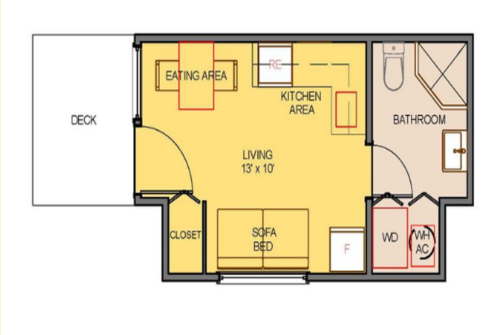 Cw Dwellings container home floor plan
