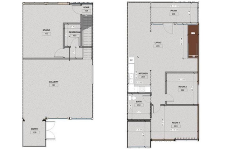 SunDog Structures container home floor plan