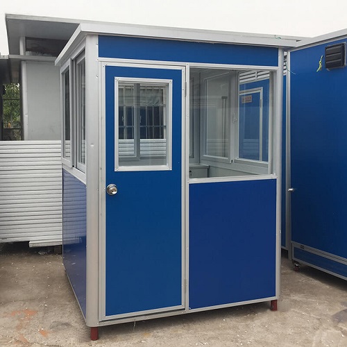 Prefab guard house in blue